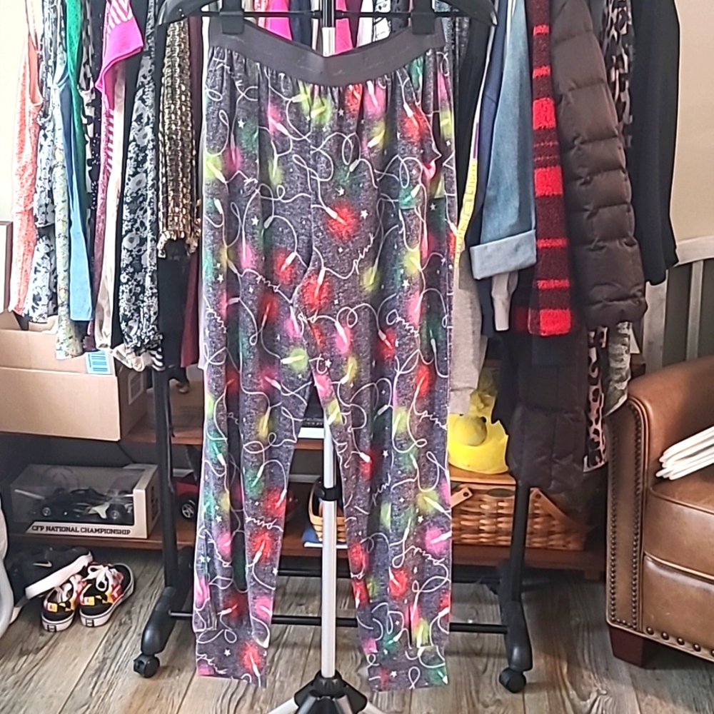 VS Love Pink Holiday Lounge Pants Sz L